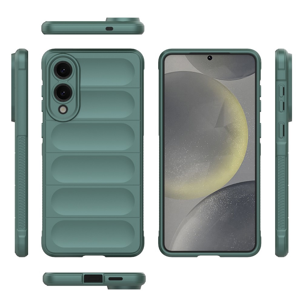 Rugg odolný gelový obal na Samsung Galaxy S25 Edge - zelený