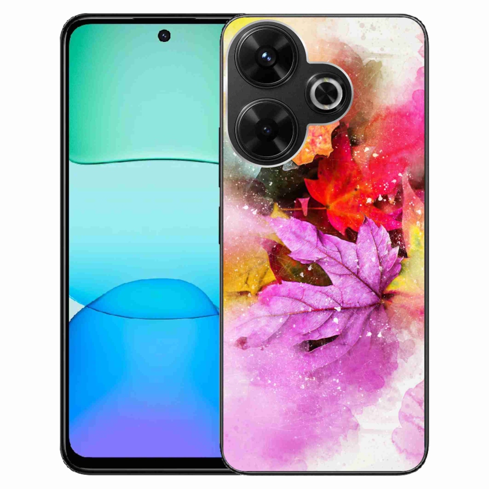 Gelový kryt mmCase na Xiaomi Redmi 13 4G/Poco M6 4G - barevné listy