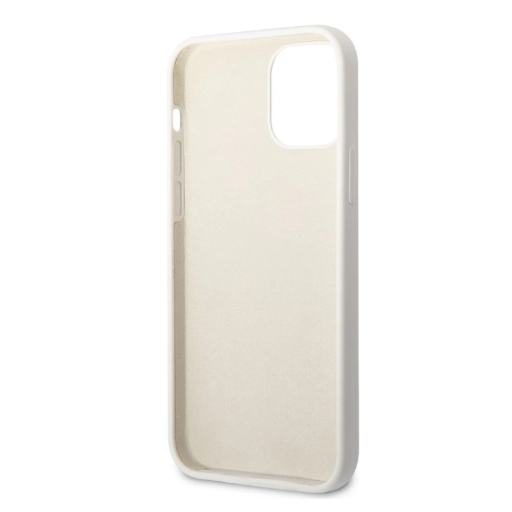 Karl Lagerfeld Liquid Silicone Ikonik NFT kryt iPhone 12/12 Pro bílý