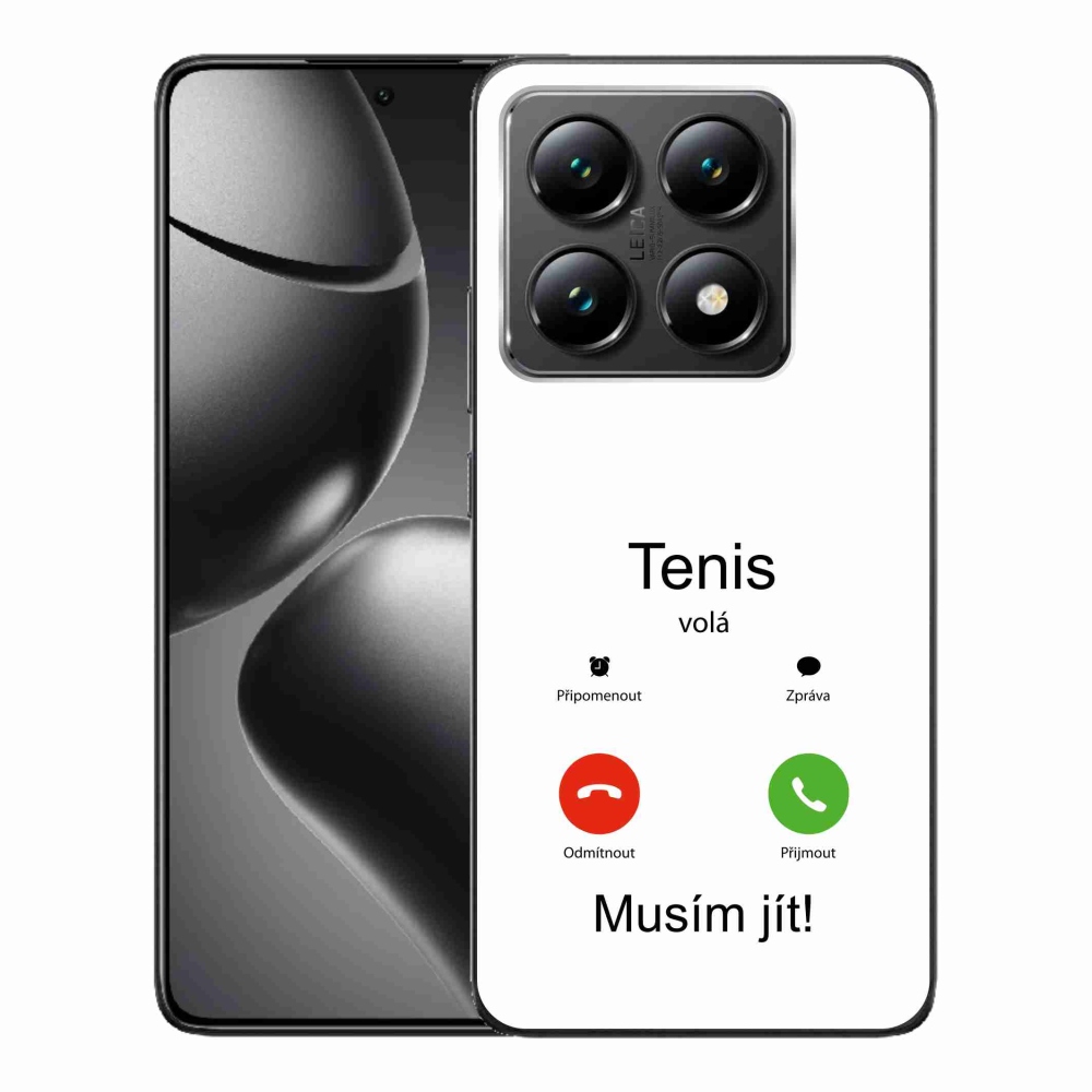 Gelový kryt mmCase na Xiaomi 14T - tenis volá bílé pozadí