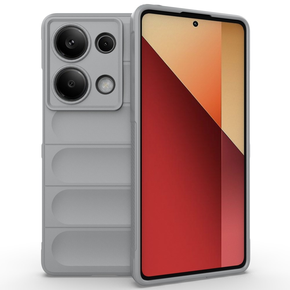 Rugg odolný gelový obal na Xiaomi Redmi Note 13 Pro 4G/Poco M6 Pro - světlešedý
