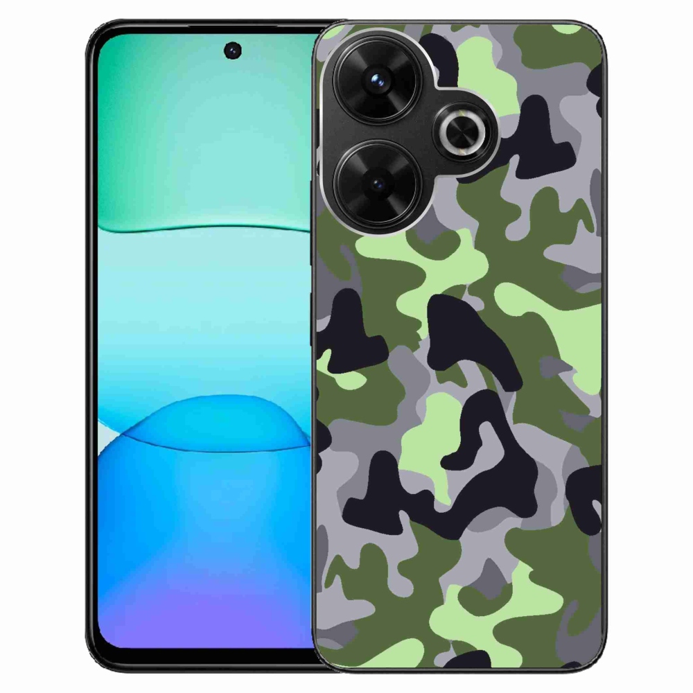 Gelový kryt mmCase na Xiaomi Redmi 13 4G/Poco M6 4G - maskáčový vzor 7