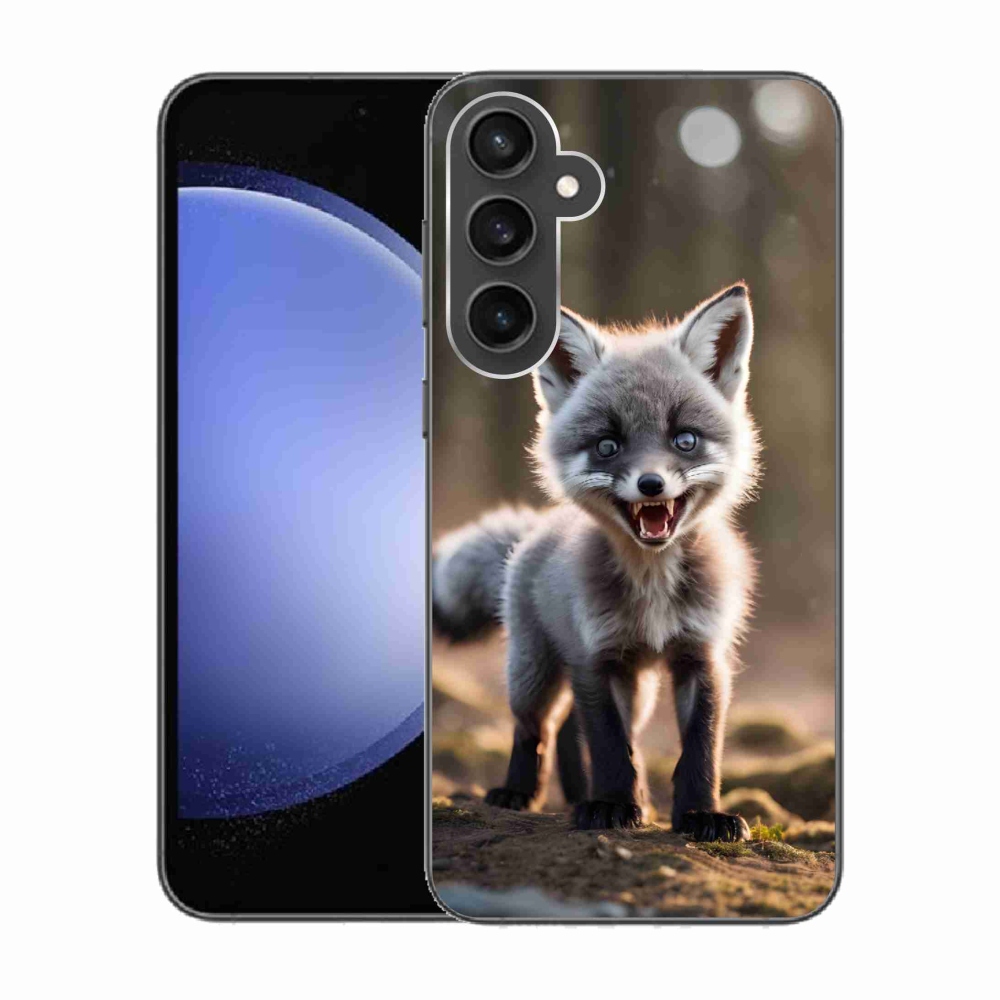 Gelový kryt mmCase na Samsung Galaxy S23 FE - rozzuřená liška