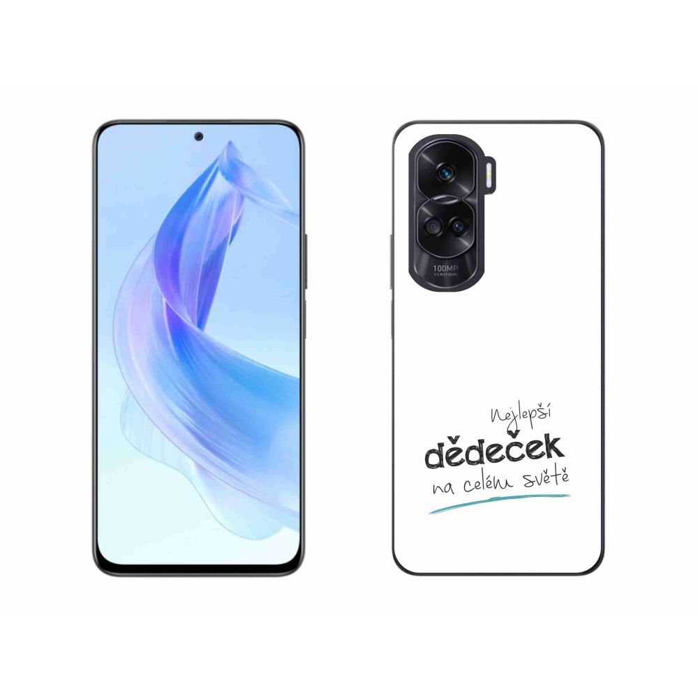 Gelový kryt mmCase na Honor 90 Lite - nejlepší dědeček 3 bílé pozadí