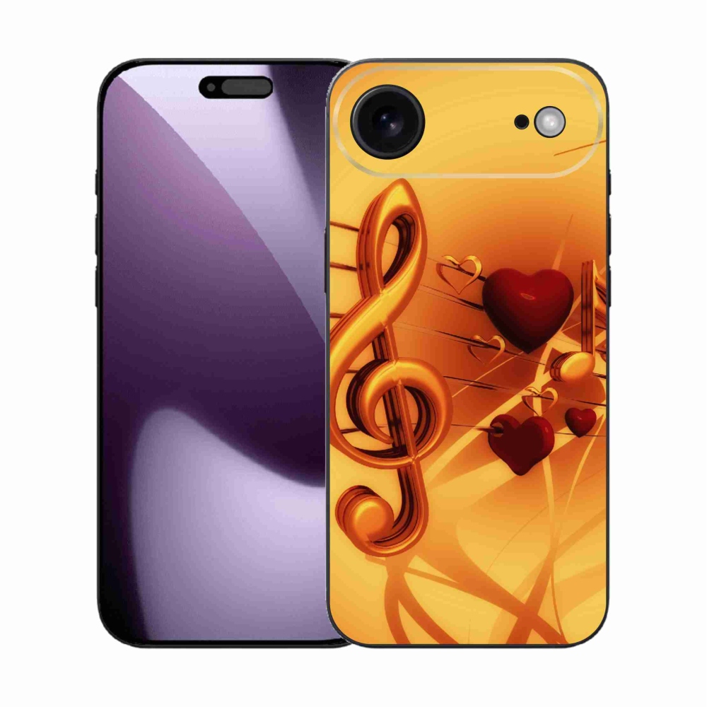 Gelový kryt mmCase na iPhone 17 Air - noty