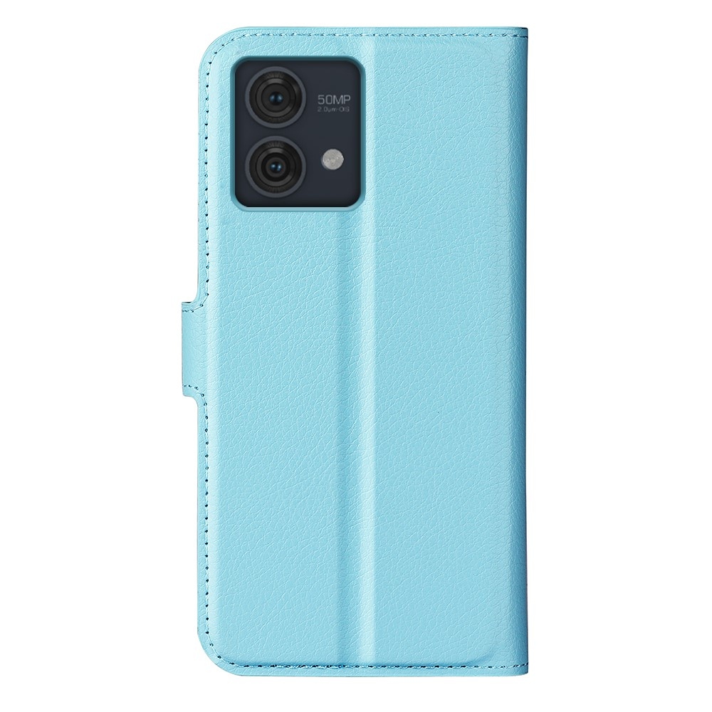 Litchi knížkové pouzdro na Motorola Moto G84 5G - modré