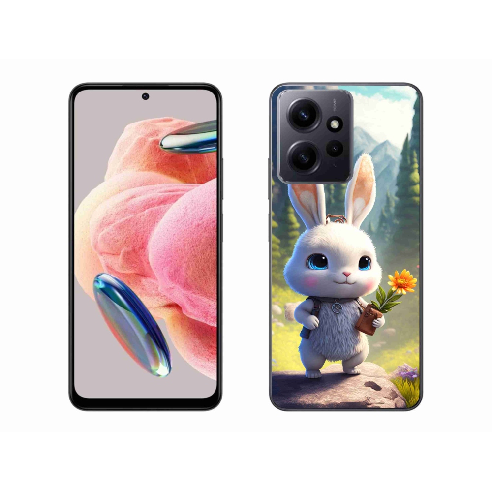 Gelový kryt mmCase na Xiaomi Redmi Note 12 4G - roztomilý králíček