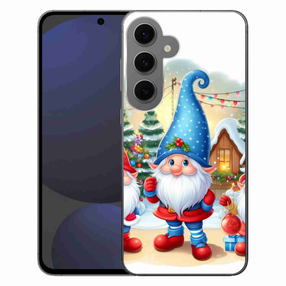 Gelový kryt mmCase na Samsung Galaxy S24 FE - vánoční skřítci
