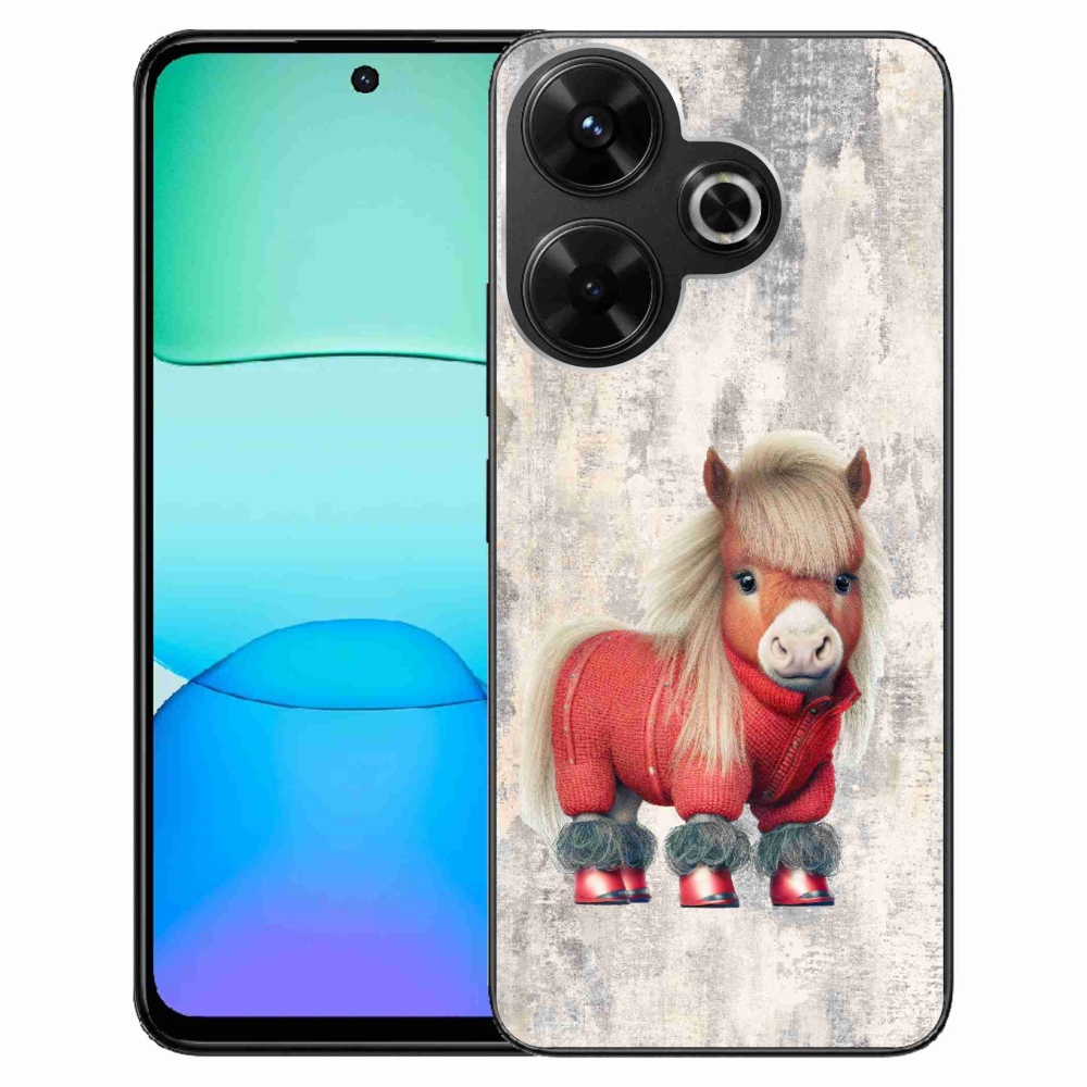 Gelový kryt mmCase na Xiaomi Redmi 13 4G/Poco M6 4G - poník ve svetru