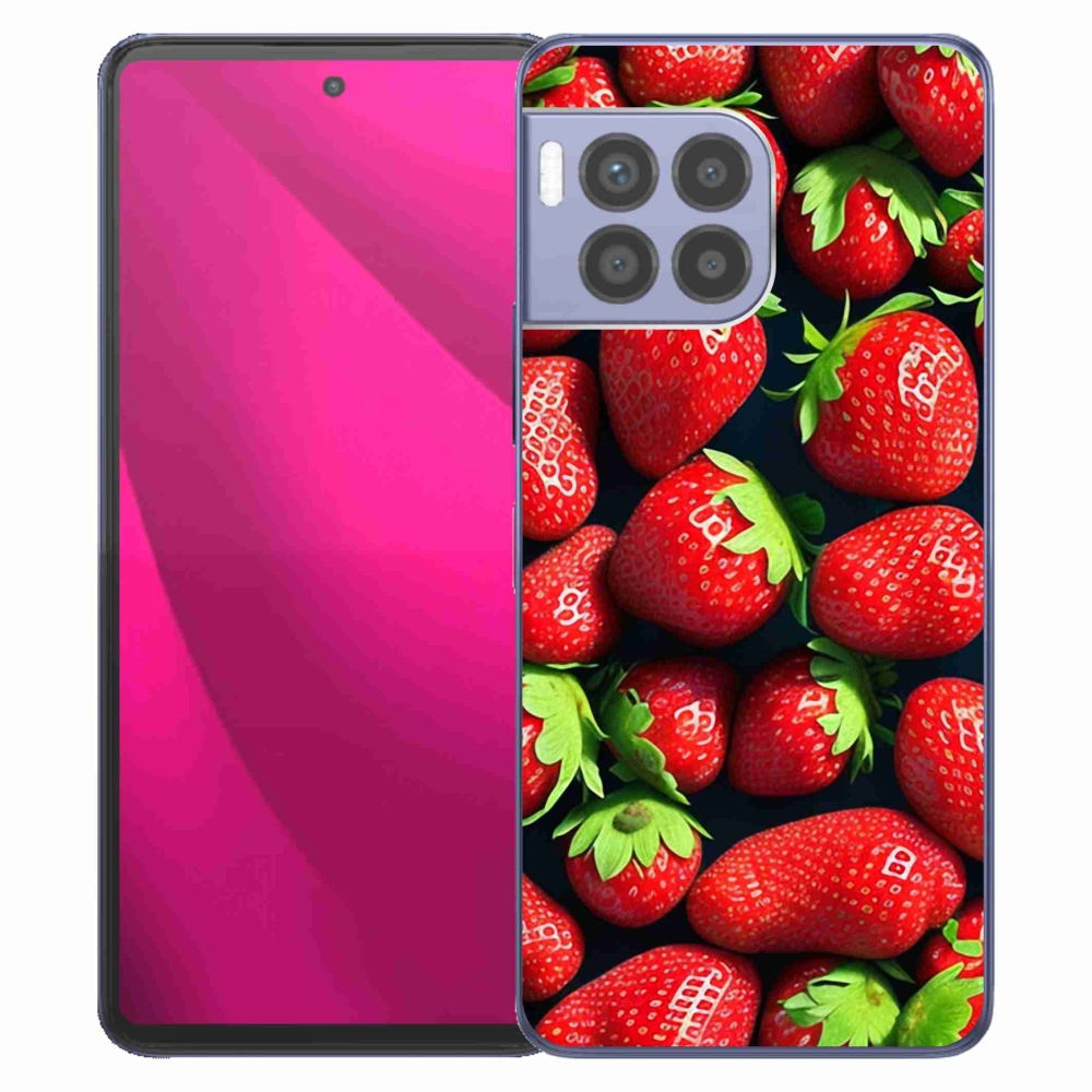 Gelový kryt mmCase na T-Mobile T Phone 2 Pro - jahody