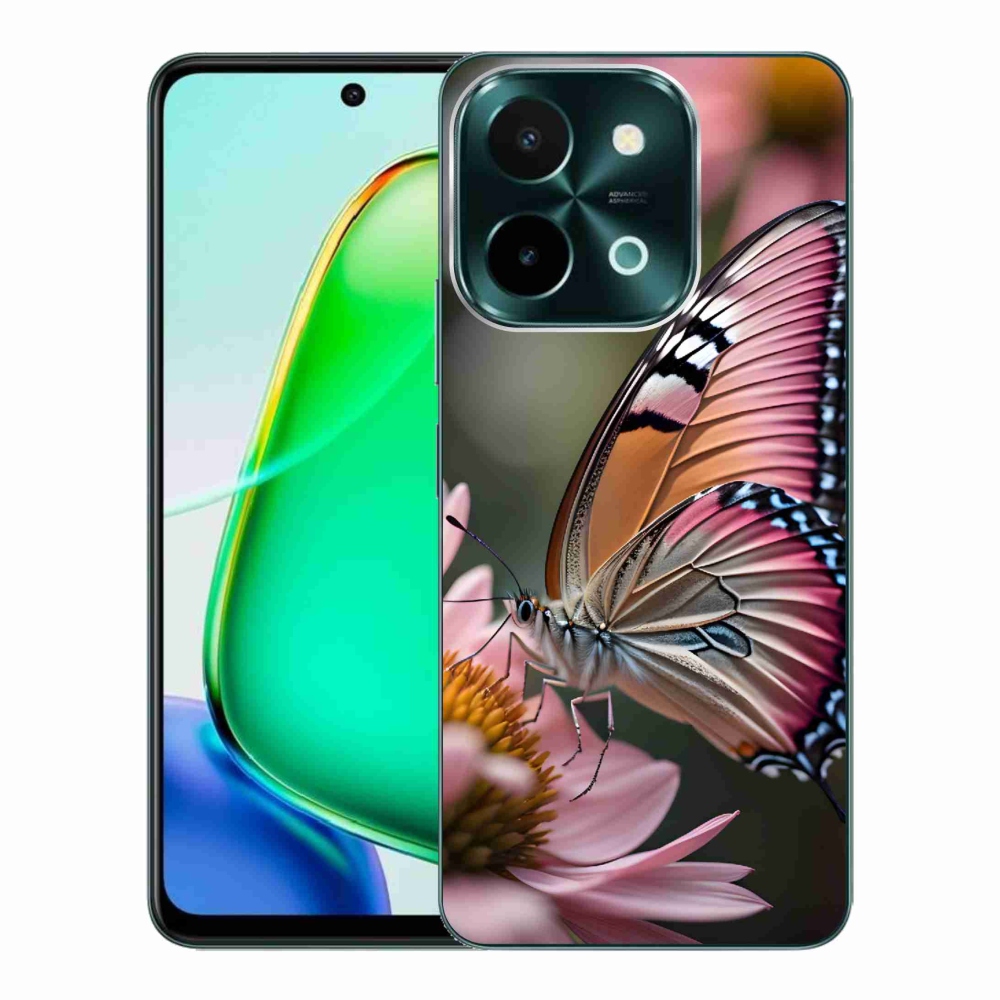 Gelový kryt mmCase na Vivo Y28 - barevný motýl