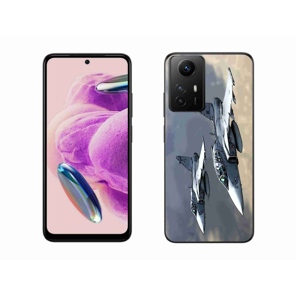 Gelový kryt mmCase na Xiaomi Redmi Note 12S - stíhačky
