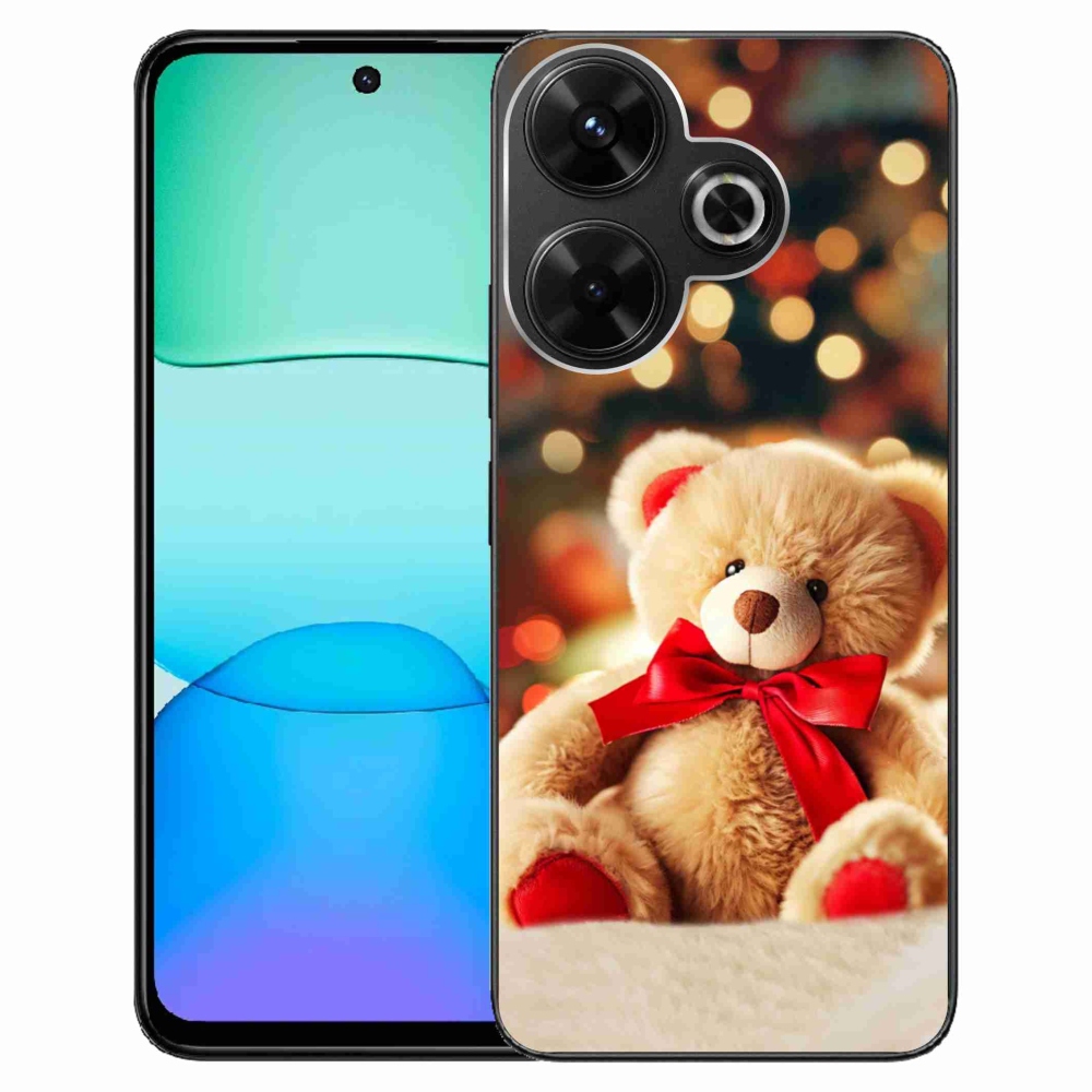 Gelový kryt mmCase na Xiaomi Redmi 13 4G/Poco M6 4G - plyšový medvídek