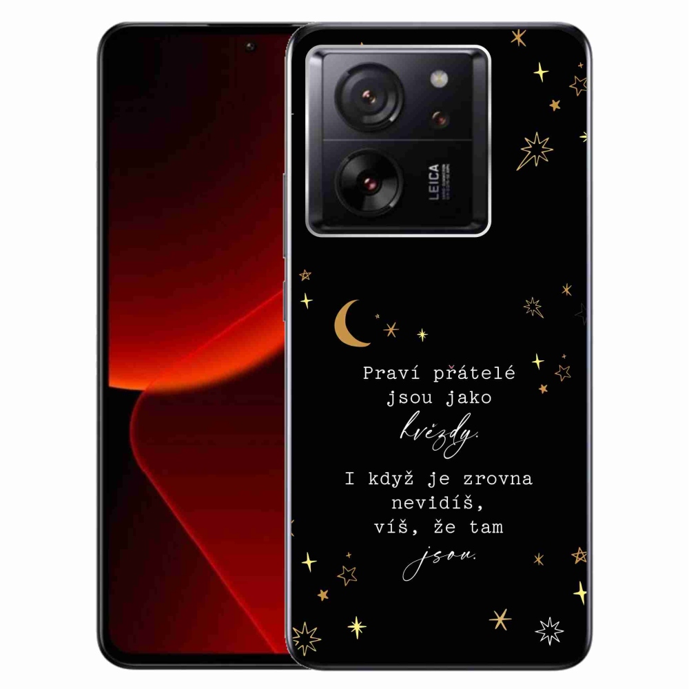 Gelový kryt mmCase na Xiaomi 13T/13T Pro - citát 6 černé pozadí