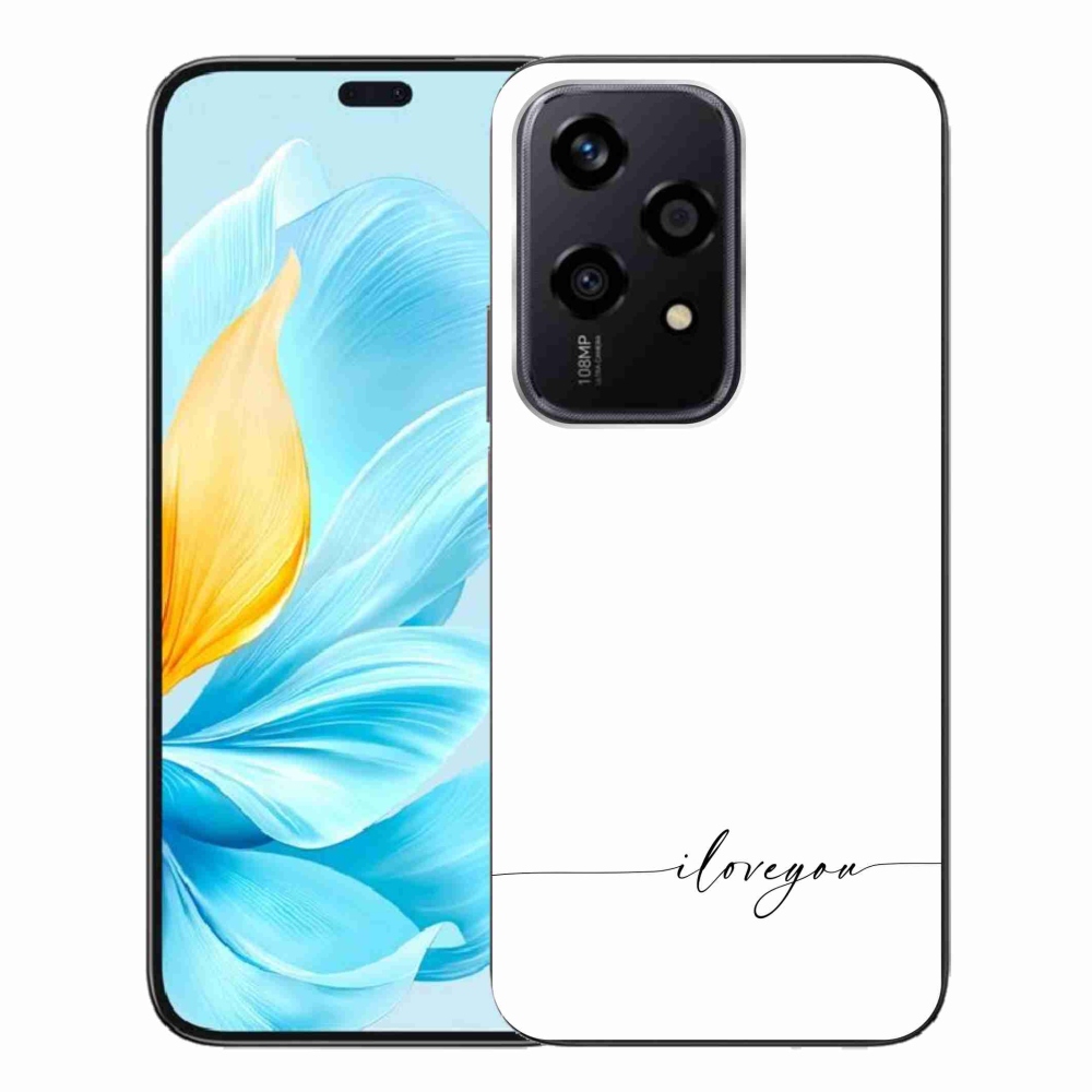 Gelový kryt mmCase na Honor 200 Lite 5G - I love you bílé pozadí