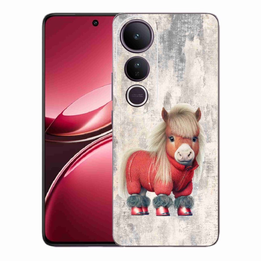 Gelový kryt mmCase na Vivo V50 Lite 4G/5G - poník ve svetru