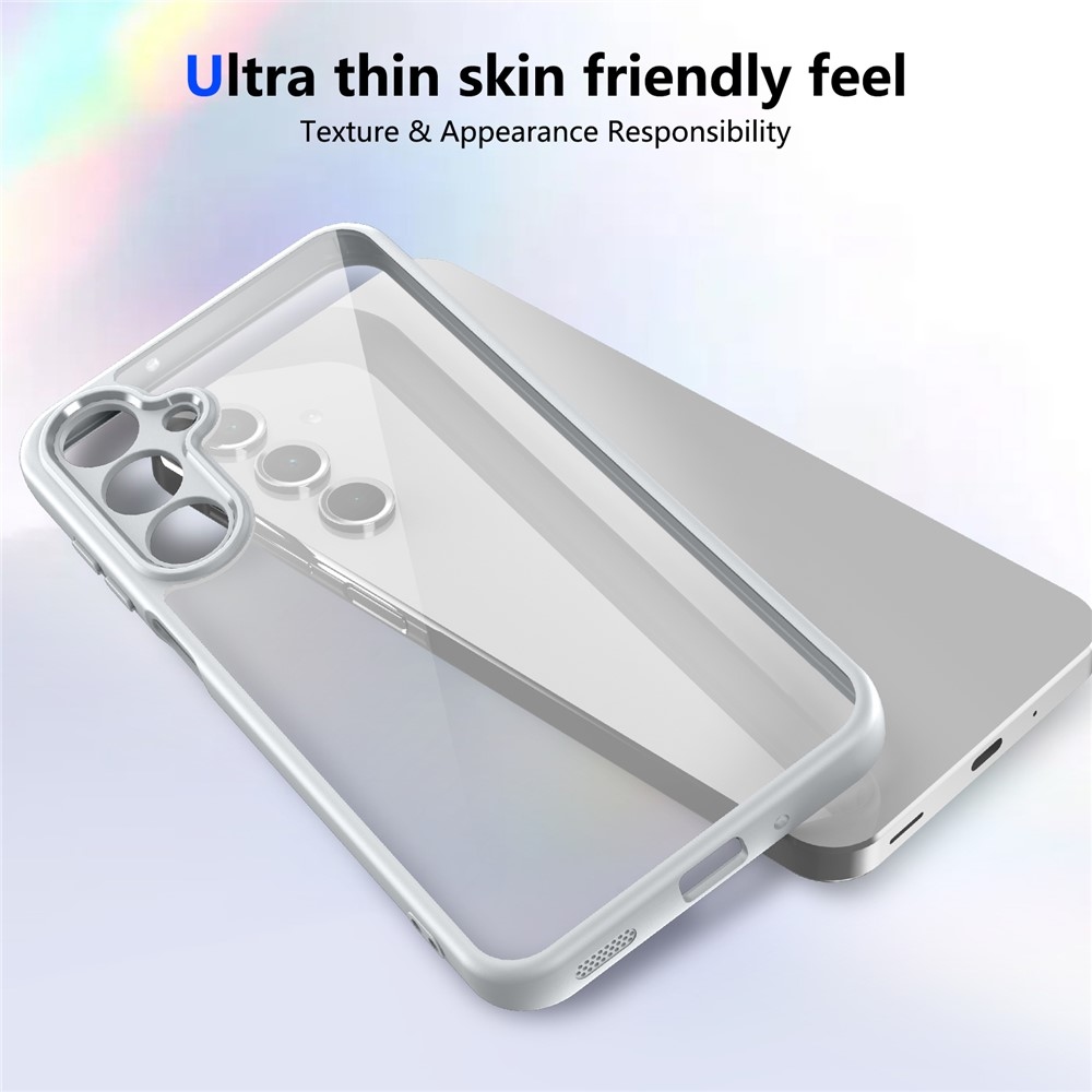 Back gelový obal s pevnými zády na Samsung Galaxy A17 5G - šedý
