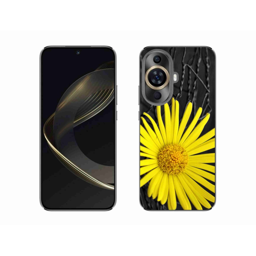 Gelový kryt mmCase na Huawei Nova 11 - žlutá květina