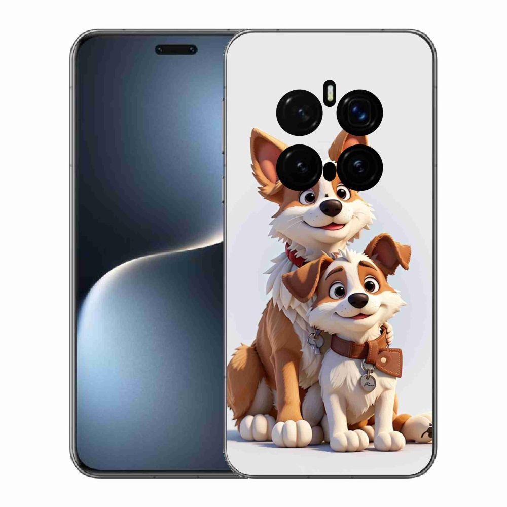 Gelový kryt mmCase na Honor Magic 7 Pro 5G - kreslení psi