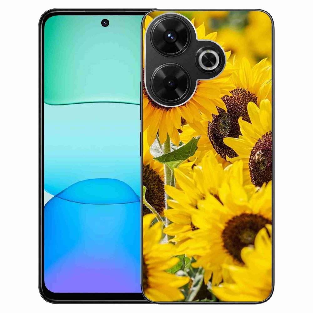Gelový kryt mmCase na Xiaomi Redmi 13 4G/Poco M6 4G - slunečnice