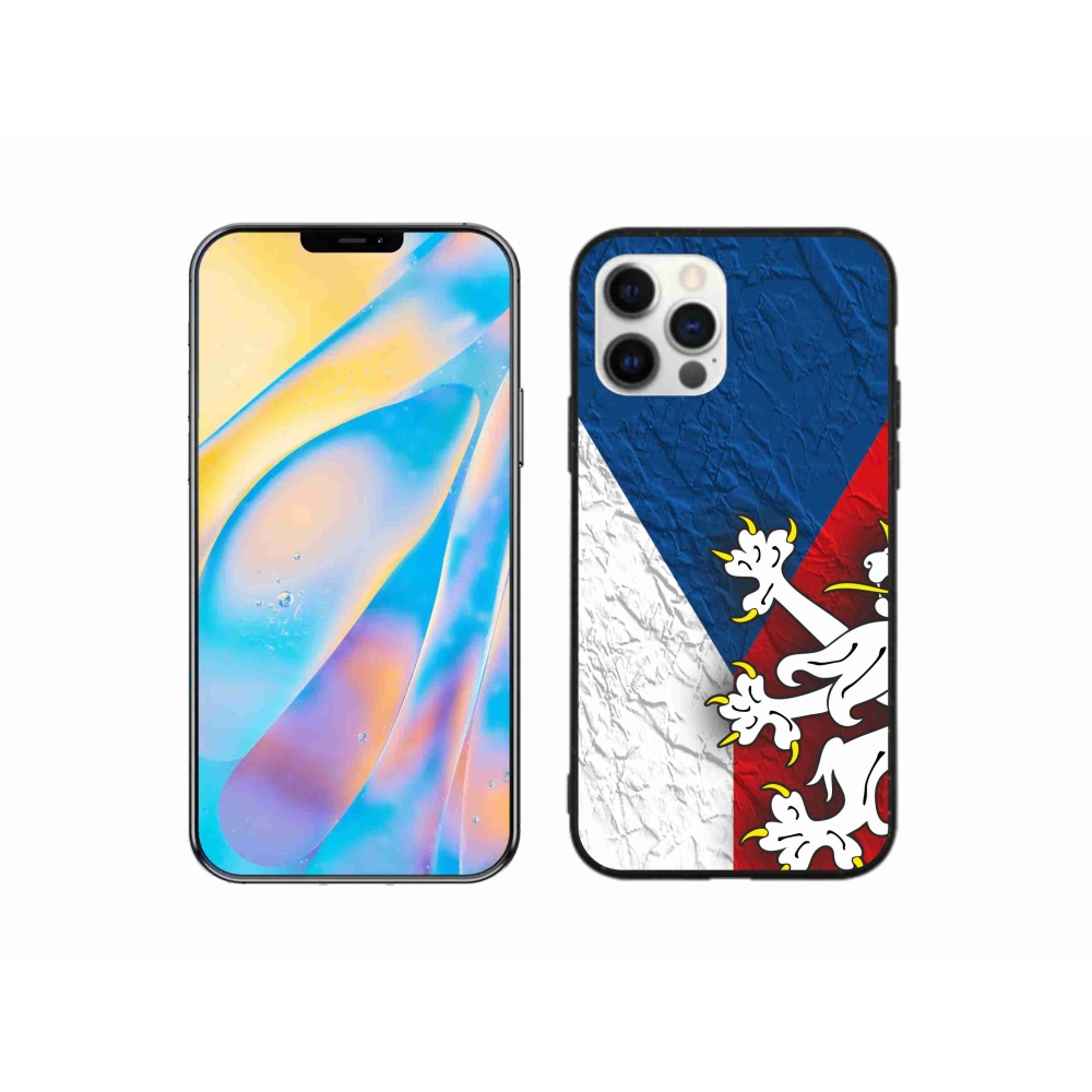 Gelový kryt mmCase na iPhone 12 - česká vlajka 1