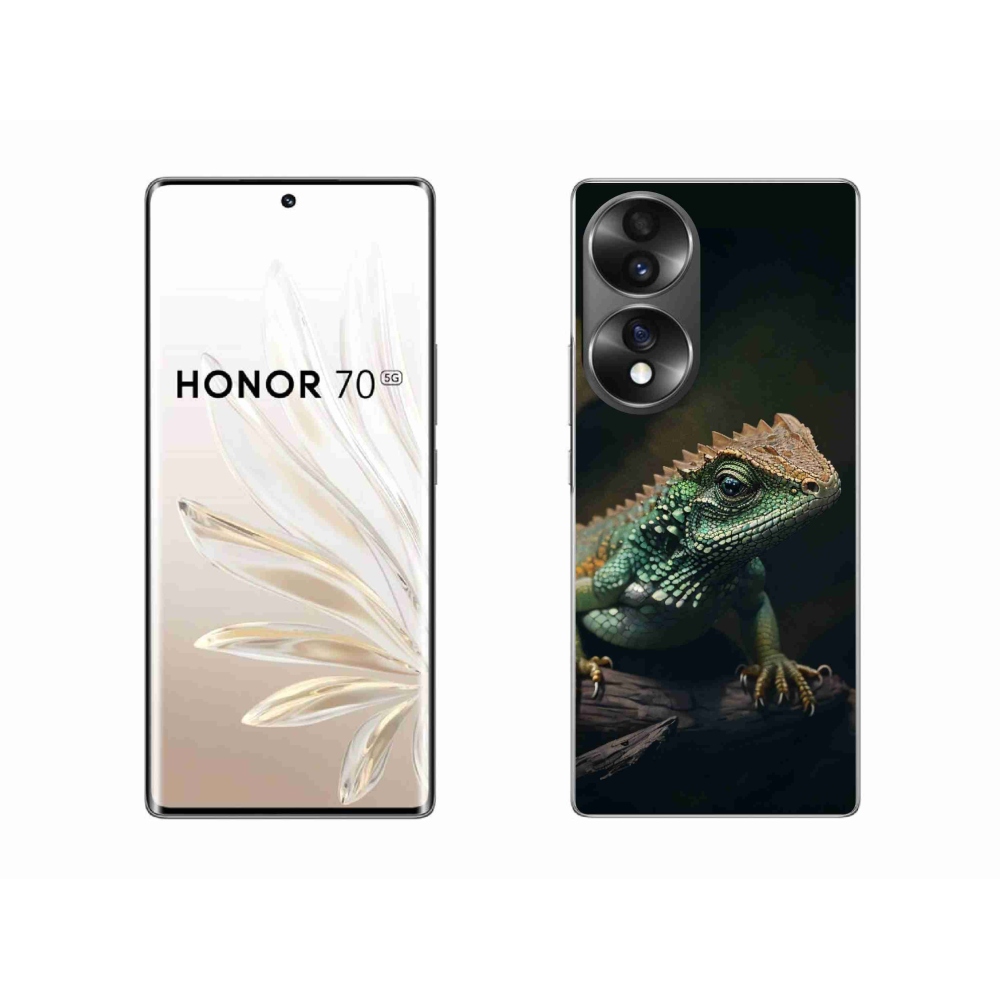 Gelový kryt mmCase na Honor 70 - ještěr