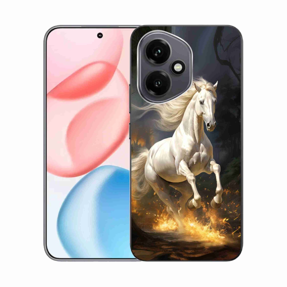 Gelový kryt mmCase na Honor 400 - bílý kůň 2