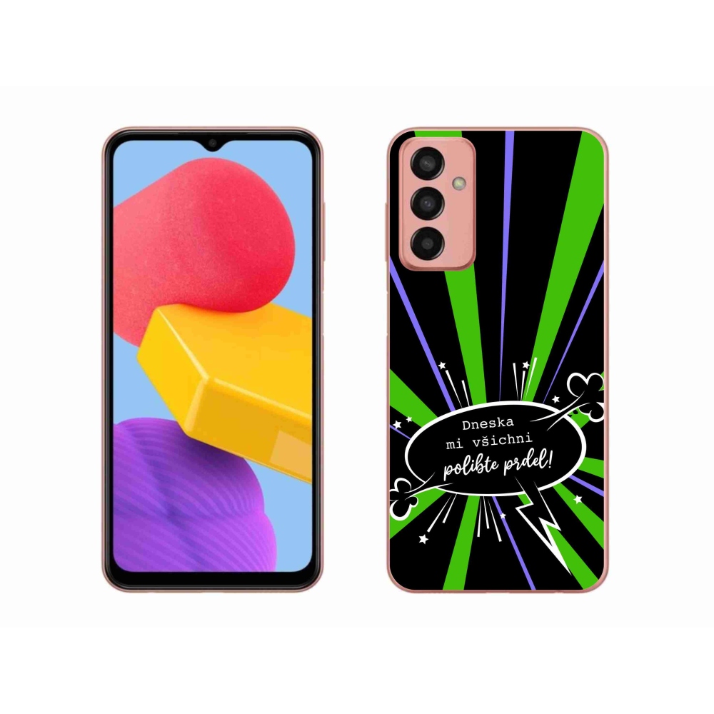 Gelový kryt mmCase na Samsung Galaxy M13 - vtipný text 15 černé pozadí