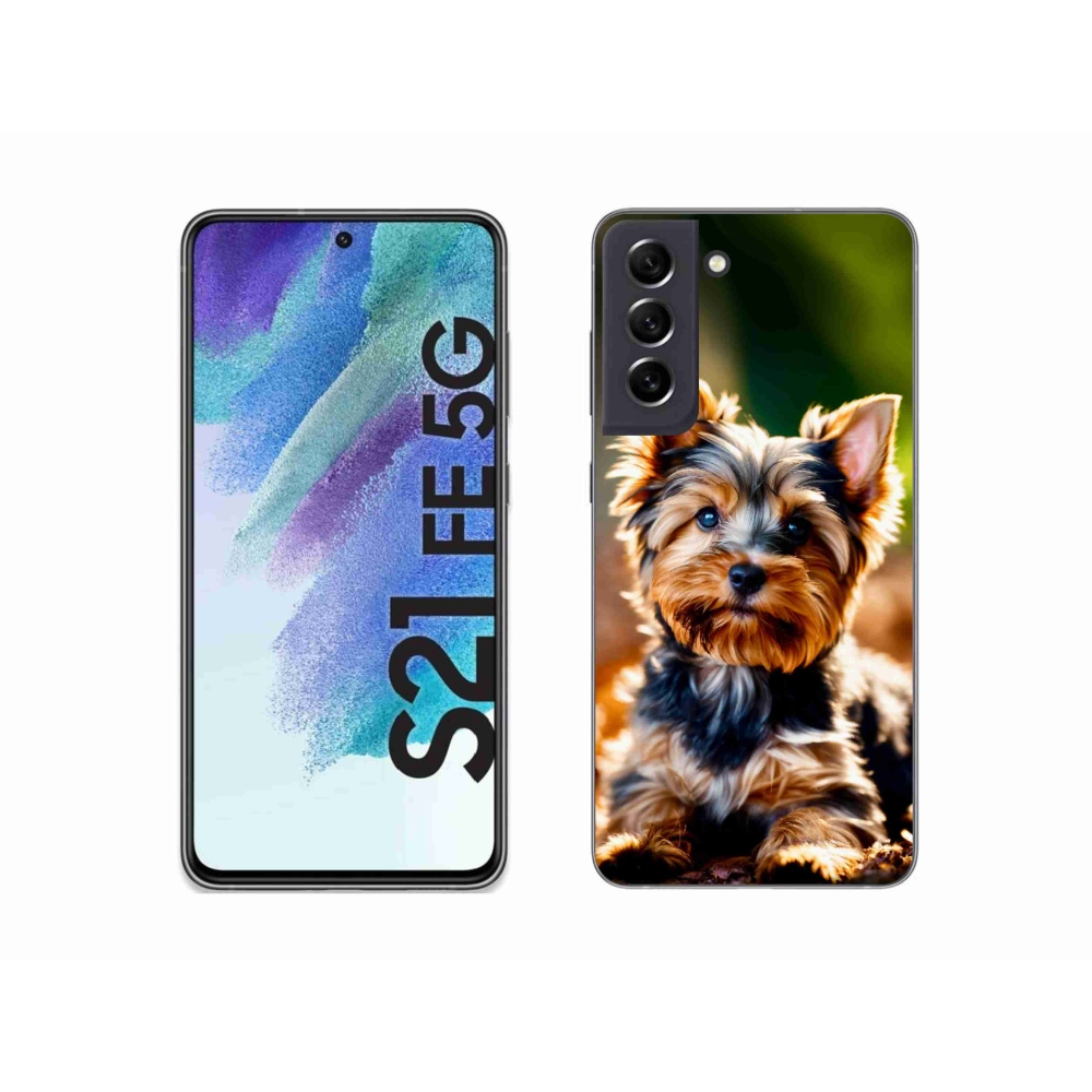 Gelový kryt mmCase na Samsung Galaxy S21 FE 5G - jorkšír 10