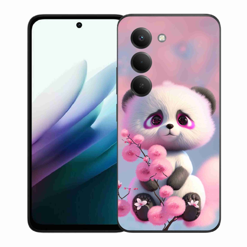 Gelový kryt mmCase na Xiaomi Redmi 15 4G/5G (171mm) - roztomilá panda 1