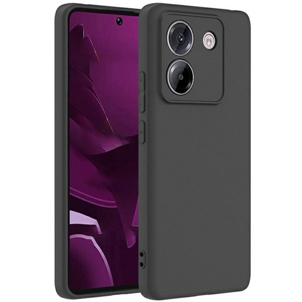 Matný gelový obal na Xiaomi Poco M7 Pro 5G - černý