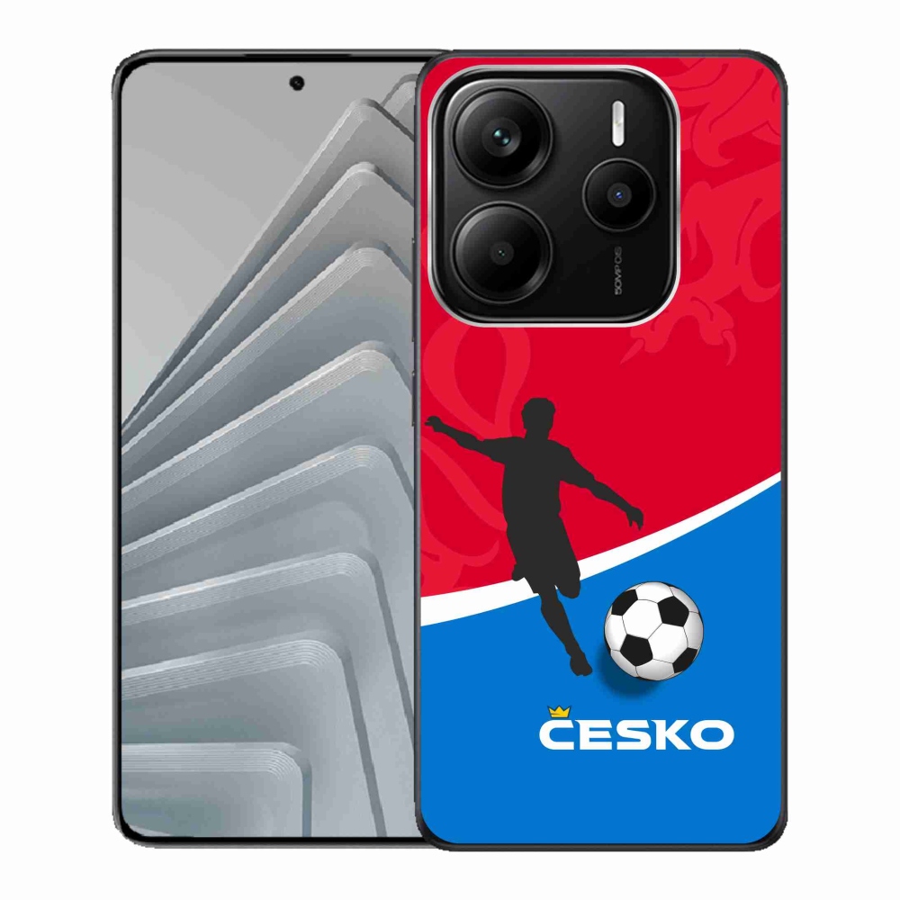 Gelový kryt mmCase na Xiaomi Redmi Note 14 5G - fotbal Česko