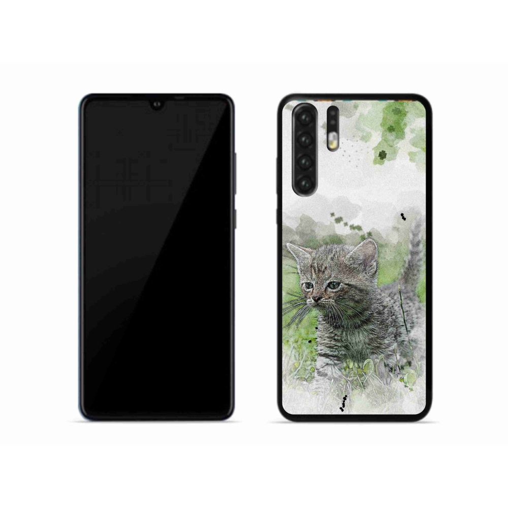 Gelový kryt mmCase na mobil Huawei P30 Pro - roztomilé kotě 1