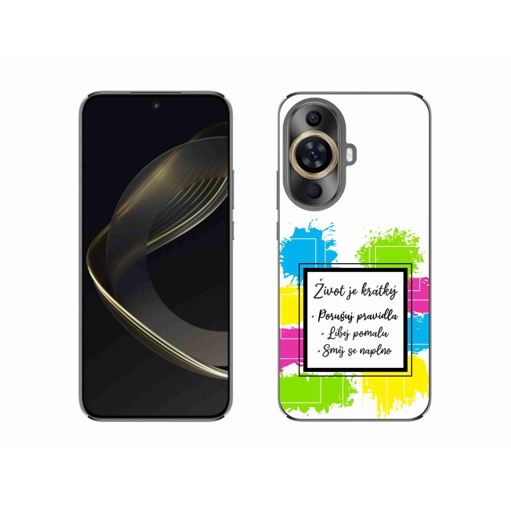 Gelový kryt mmCase na Huawei Nova 11 - citát 5 bílé pozadí