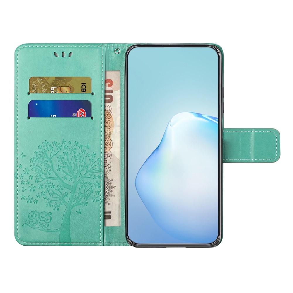 Tree knížkové pouzdro na Samsung Galaxy A56 5G - modrozelené