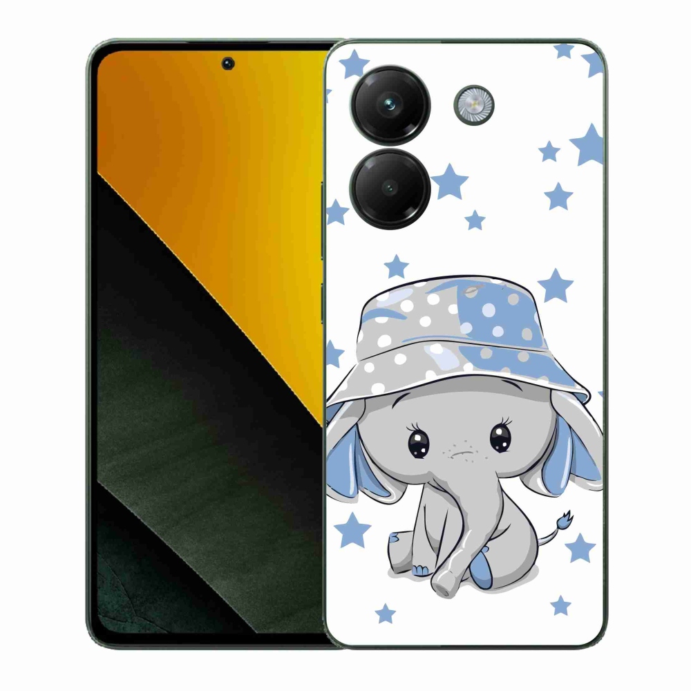 Gelový kryt mmCase na Xiaomi Poco M7 Pro 5G - modrý slon