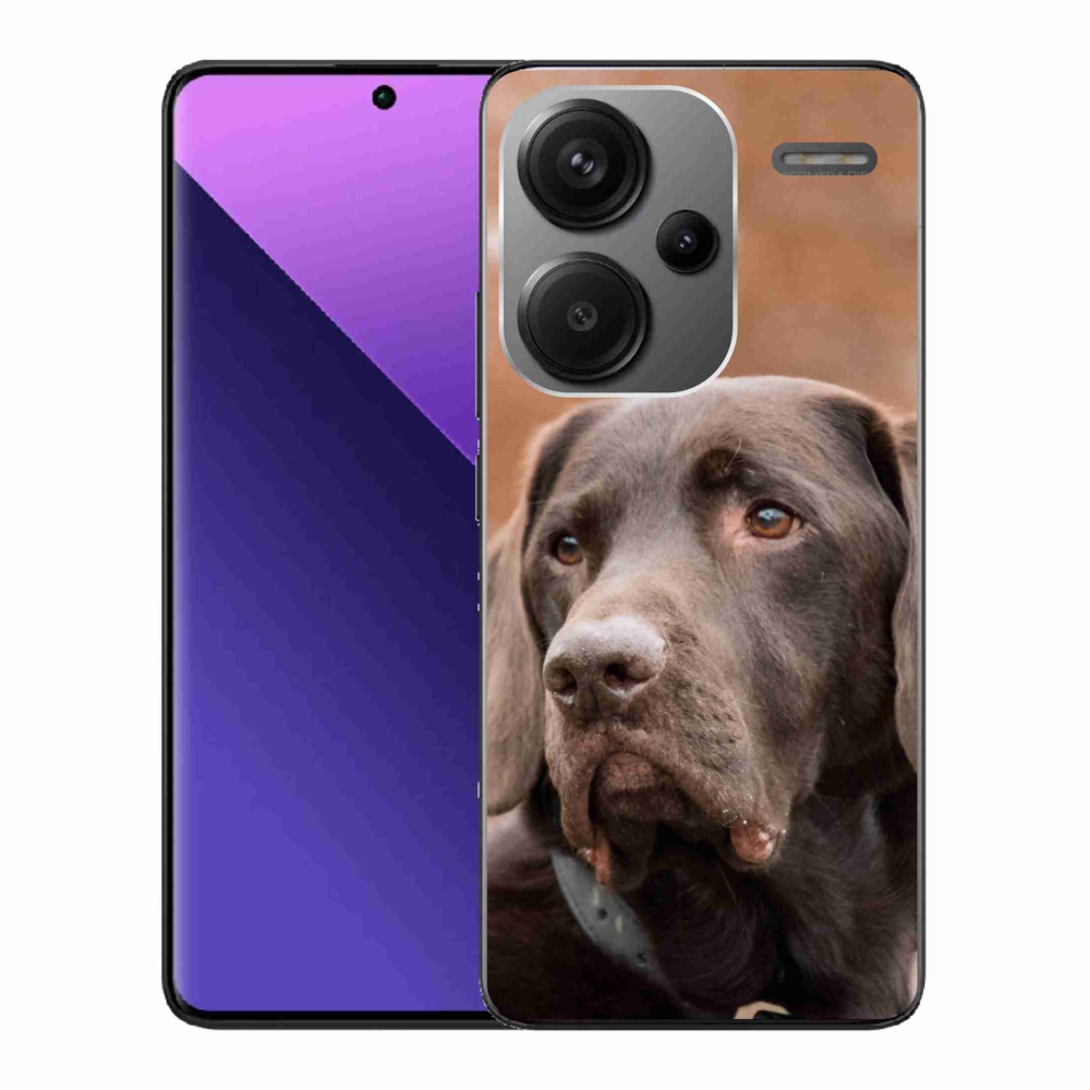 Gelový obal mmCase na Xiaomi Redmi Note 13 Pro+ 5G - hnědý labrador