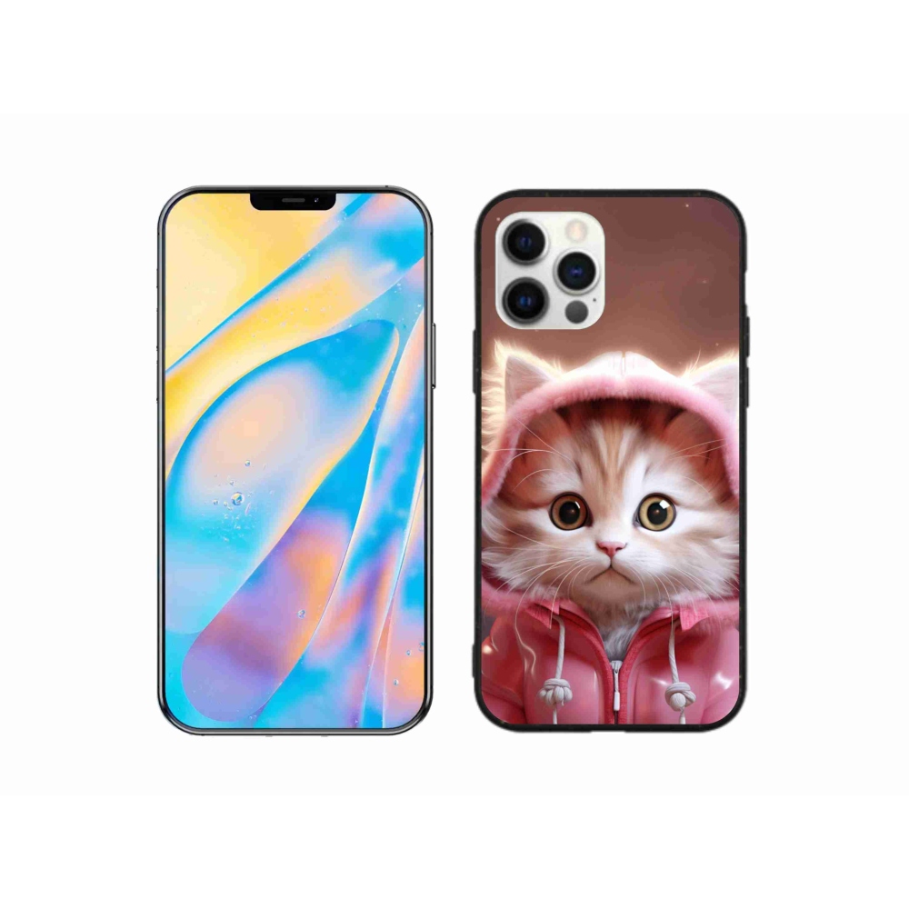 Gelový kryt mmCase na iPhone 12 Pro - roztomilé kotě 3
