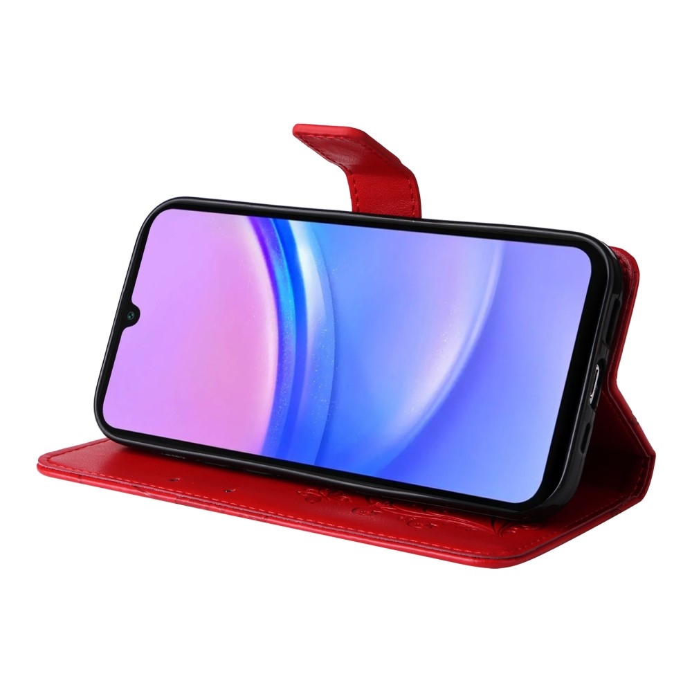 Big Butterfly knížkové pouzdro na Samsung Galaxy A16 4G/5G/A26 5G - červené