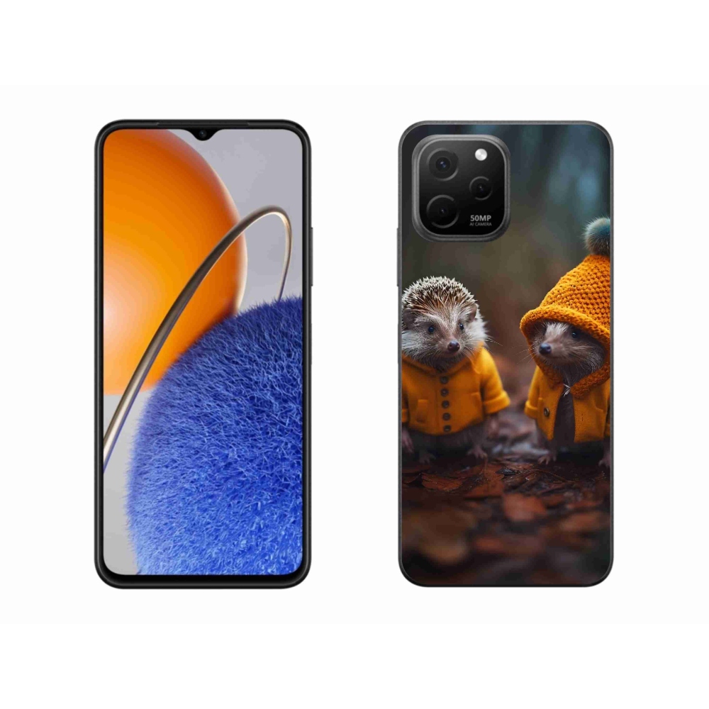 Gelový kryt mmCase na Huawei Nova Y61 - ježci