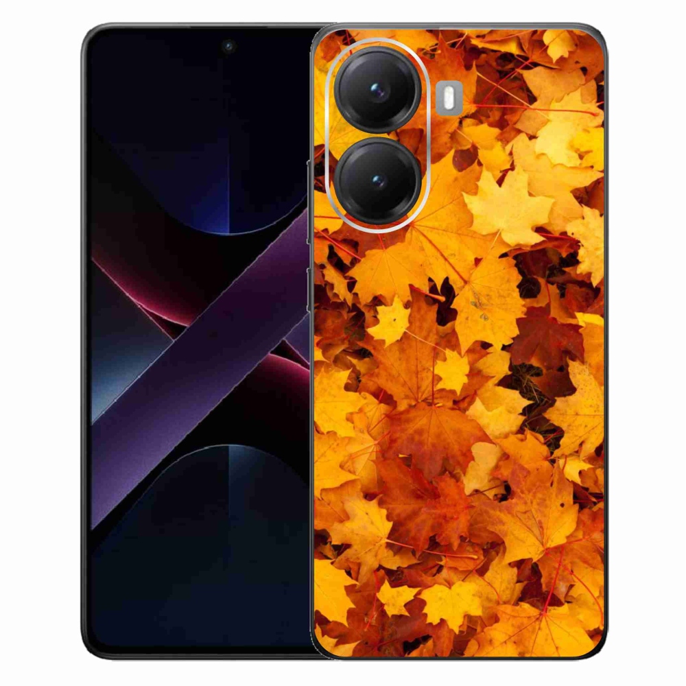 Gelový kryt mmCase na Xiaomi Poco X7 Pro 5G - javorové listy