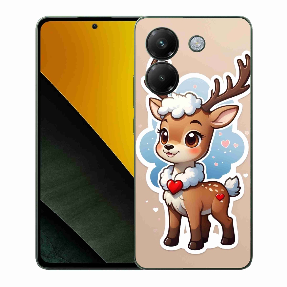 Gelový kryt mmCase na Xiaomi Poco M7 Pro 5G - kreslený sob