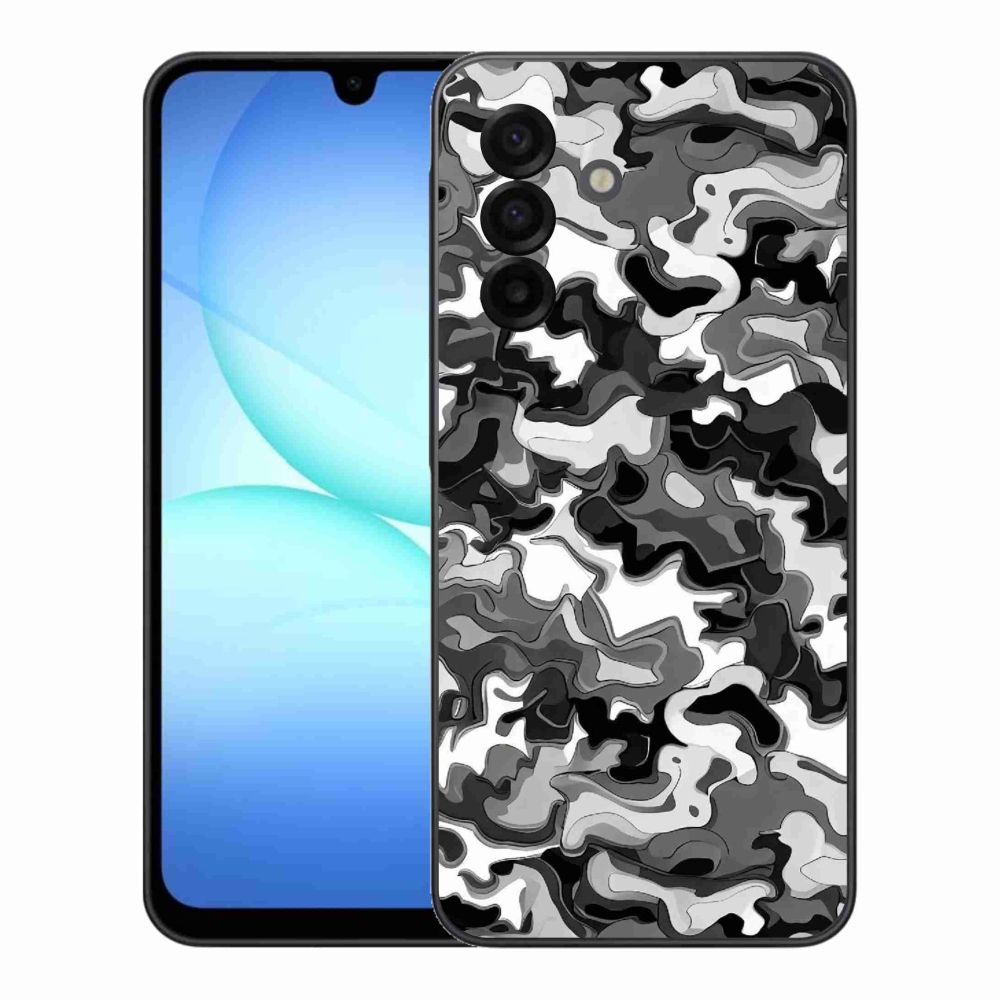 Gelový kryt mmCase na Samsung Galaxy A17 4G/5G - maskáčový vzor 3