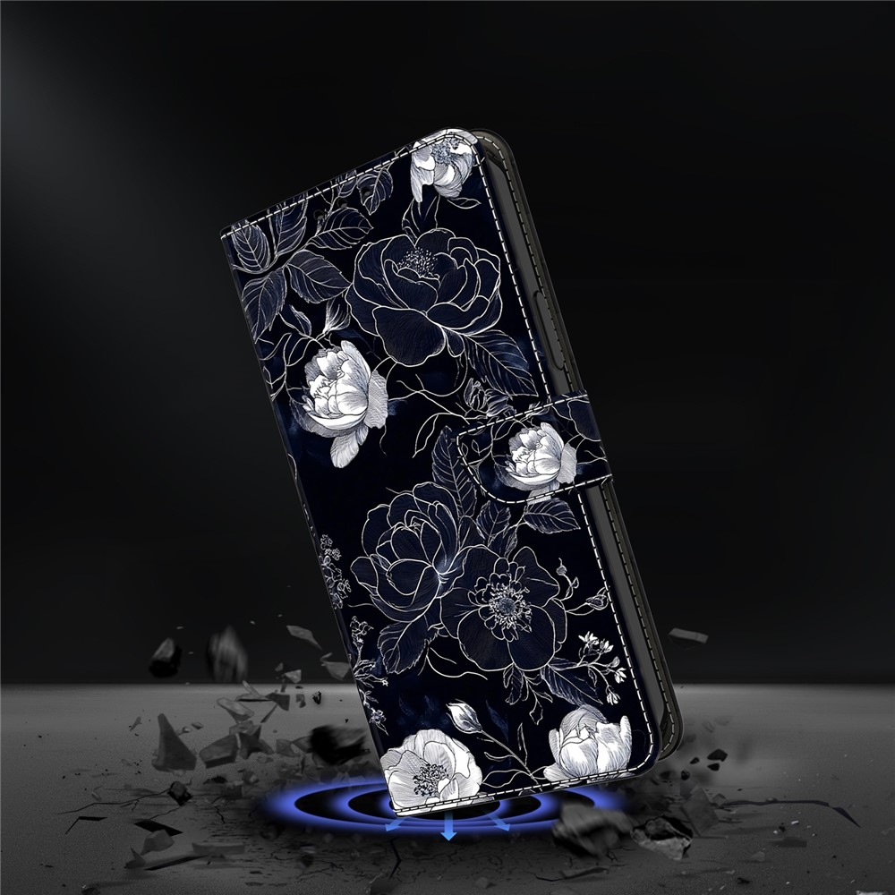Firmly knížkové pouzdro na Samsung Galaxy A17 5G/A26 5G - černobílé květy