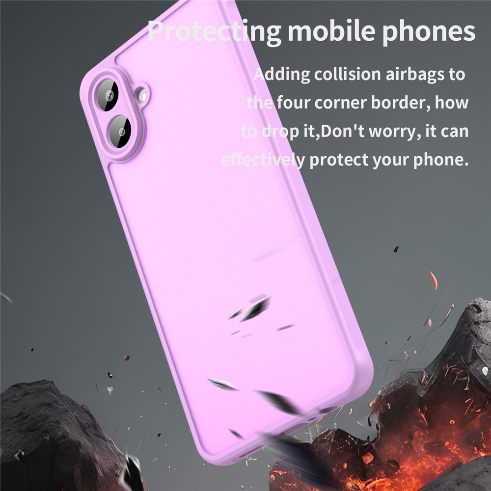 Proof gelový obal s pevnými zády na Samsung Galaxy A07 4G - světlefialový