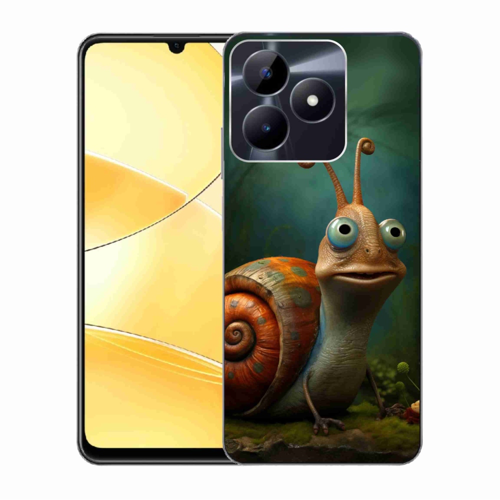 Gelový kryt mmCase na Realme C51/C53 - šnek