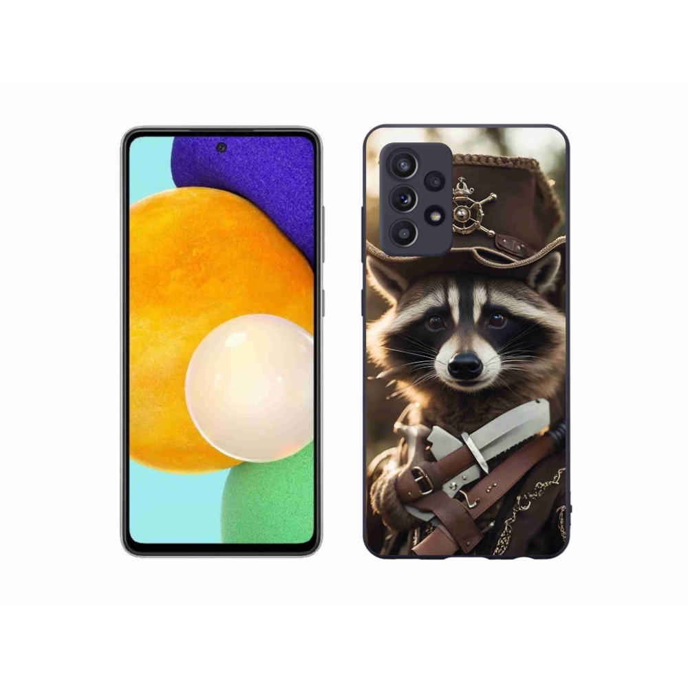 Gelový kryt mmCase na Samsung Galaxy A52/A52 5G - mýval v uniformě