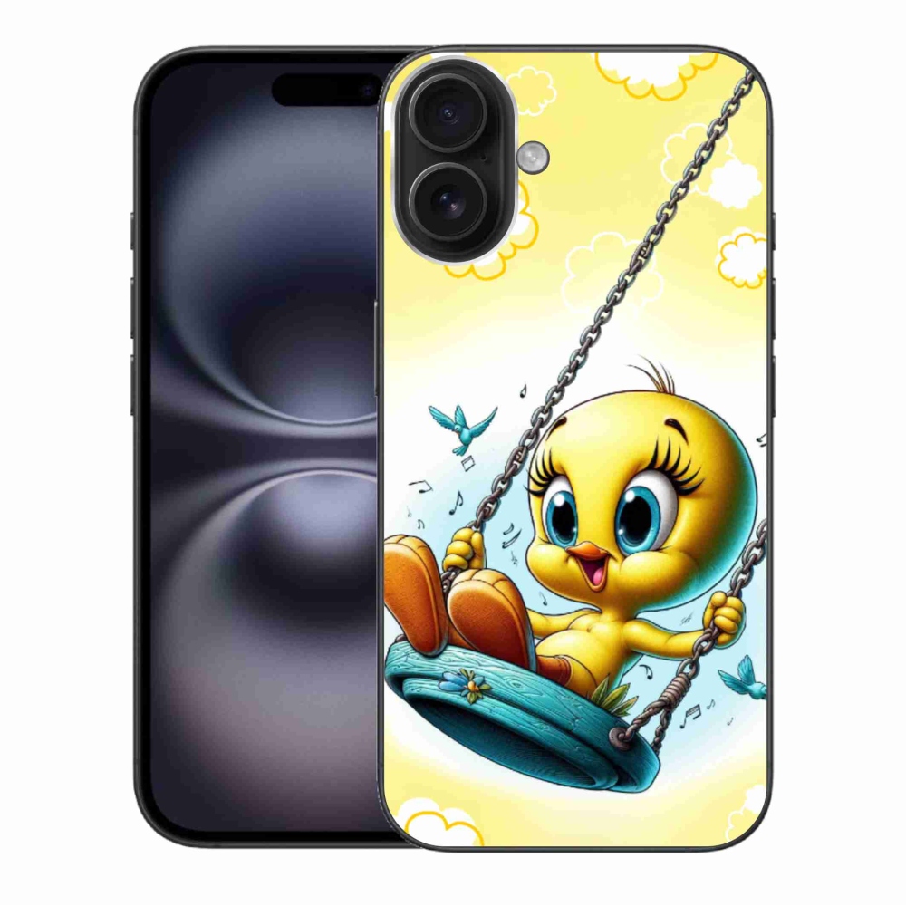 Gelový kryt mmCase na iPhone 16 Plus - tweety
