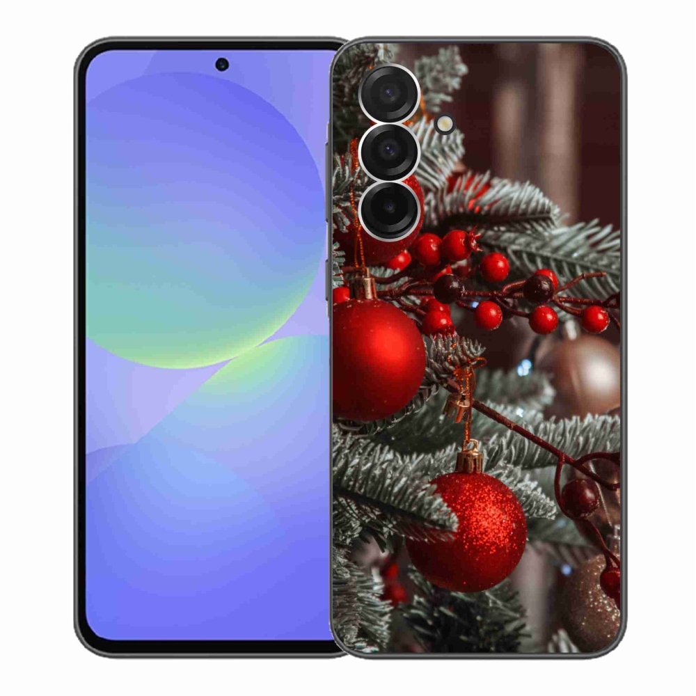 Gelový kryt mmCase na Samsung Galaxy A36 5G - vánoční ozdoby 2