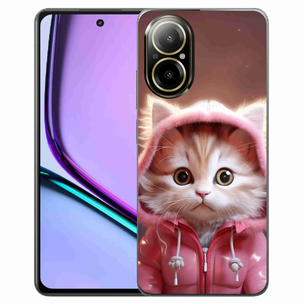 Gelový kryt mmCase na Realme C67 - roztomilé kotě 3